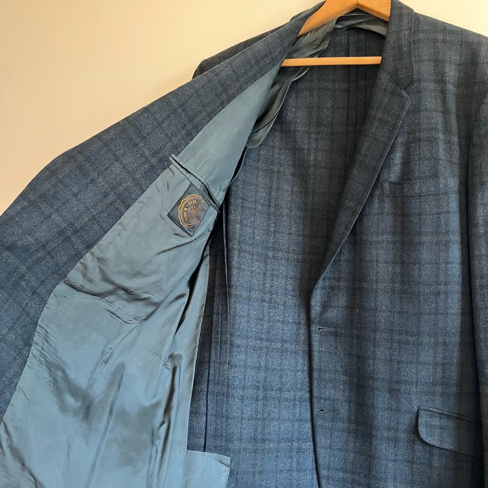 Gold Emblem Plaid Wool Jacket - Picture 8 of 11